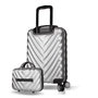 Zoozie Bags Juego de maletas de 2 piezas Gris